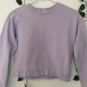 Ariana Grande Lavender sweetener 2018 crewneck sweatshirt